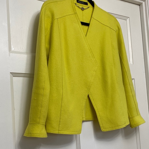 Marc Cain Vibrant Yellow Wool Jacket - Picture 7 of 16